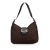 Fendi B Fendi Brown Dark Brown Canvas Fabric Zucchino Shoulder Bag Italy