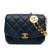 Chanel AB Chanel Blue Navy Lambskin Leather Leather Lambskin CC Coin Flap Italy