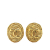 Chanel B Chanel Gold Gold Plated Metal CC Clip On Earrings France