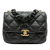 Chanel B Chanel Black Lambskin Leather Leather Mini Quilted Lambskin Candy Chain Flap Italy