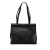 Salvatore Ferragamo B Ferragamo Black Calf Leather Vara Embossed Tote Italy