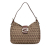 Fendi B Fendi Brown Light Brown Canvas Fabric Zucchino Shoulder Bag Italy