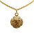 Chanel B Chanel Gold Gold Plated Metal CC Medallion Pendant Necklace France