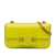 Celine B Celine Yellow Neon Yellow Calf Leather Triomphe skin Cuir Chain Shoulder Bag Italy