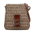 Fendi B Fendi Brown Beige Canvas Fabric Zucchino Crossbody Italy