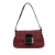 Fendi B Fendi Red Canvas Fabric Mini Zucchino Baguette Italy