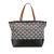 Celine B Celine Gray with Black Canvas Fabric Macadam Satchel Italy