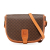 Celine B Celine Brown Coated Canvas Fabric Macadam Crossbody Italy