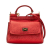 Dolce&Gabbana B Dolce & Gabbana Red Nappa Leather Leather Mini Metallic Nappa Sicily Italy