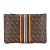 Burberry AB Burberry Brown Coated Canvas Fabric Monogram Stripe E-Canvas Clutch Italy