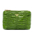 Prada AB Prada Green Patent Leather Leather Vernice Gaufre Pouch Italy