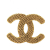 Chanel B Chanel Gold Gold Plated Metal CC Brooch France