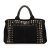 Prada B Prada Black Denim Fabric Canapa Bijoux Satchel Italy