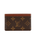 Louis Vuitton AB Louis Vuitton Brown Monogram Canvas Canvas Monogram Card Holder France