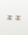 Chanel Coco Mark Earrings Pearl Rhinestone Earrings