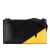 Fendi B Fendi Black with Yellow Calf Leather Monster Wallet on Strap Italy