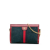 Gucci AB Gucci Blue Dark Blue with Red Suede Leather Small Ophidia Web Chain Crossbody Italy