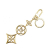 Louis Vuitton B Louis Vuitton Gold Gold Plated Metal Bloomy Key Chain Italy