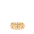 Louis Vuitton B Louis Vuitton Gold Gold Plated Metal Hide and Seek Ring Italy