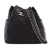 Chanel AB Chanel Black Calf Leather Chevron skin Urban Spirit Bucket Bag Italy