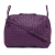 Bottega Veneta AB Bottega Veneta Purple Dark Purple Nappa Leather Leather Nappa Intrecciato Nodini Crossbody Italy