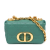 Christian Dior AB Dior Green Calf Leather Micro skin Cannage Supple Caro Bag Italy