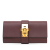 Hermès AB Hermès Red Bordeaux Calf Leather Swift Medor Clutch 23 France