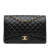 Chanel AB Chanel Black Lambskin Leather Leather Maxi Classic Lambskin Double Flap Italy