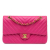 Chanel B Chanel Pink Lambskin Leather Leather Medium Classic Chevron Lambskin Double Flap France