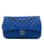 Chanel AB Chanel Blue Caviar Leather Leather Jumbo Quilted Caviar Easy Flap Italy