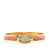 Hermès B Hermès Pink with Gold Enamel Other Printed Mini Clic Chaine d'Ancre Bracelet PM France