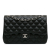 Chanel B Chanel Black Lambskin Leather Leather Jumbo Classic Lambskin Double Flap Italy