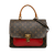 Louis Vuitton B Louis Vuitton Brown with Red Monogram Canvas Canvas Monogram Marignan France