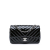 Chanel B Chanel Black Patent Leather Leather Mini Rectangular Classic Chevron Patent Single Flap Italy