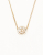 Christian Dior Logo Rhinestone Necklace