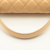 Chanel Kelly Top Handle Flap Matelasse Lambskin Beige Silver