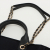 Chanel Deauville Canvas & Leather Chain Bag 2-way Black Gold Champagne Hardware