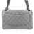 Chanel Jumbo Classic Double Flap Grey Caviar Leather Silver