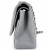 Chanel Jumbo Classic Double Flap Grey Caviar Leather Silver