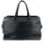 Bottega Veneta Black Leather Intrecciato Tote