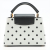 Louis Vuitton Capucines BB White with Black Polka Dots