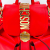 Moschino Leather Red Backpack