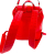 Moschino Leather Red Backpack