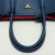 Prada Double Medium Saffiano Leather Blue Bag