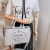 Prada 2-Way Denim Canvas Tote Bag Grey