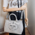 Prada 2-Way Denim Canvas Tote Bag Grey