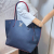 Louis Vuitton Lockme Go Leather Blue Navy Tote Bag