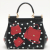 Dolce&Gabbana Sicily Polka Dots Small Dauphine Leather Black Bag