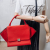 Celine Trapeze Medium Leather Red Bag