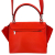 Celine Trapeze Medium Leather Red Bag